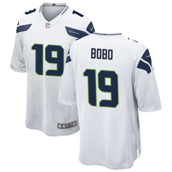 Men’s Seattle Seahawks #19 Jake Bobo Nike White Vapor Limited Jersey