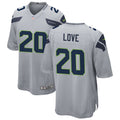 Men’s Seattle Seahawks #20 Julian Love Nike Gray Alternate Vapor Limited Jersey