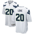 Men’s Seattle Seahawks #20 Julian Love Nike White Vapor Limited Jersey