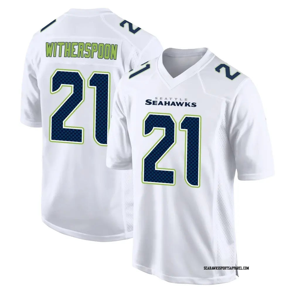 Men’s Seattle Seahawks #21 Devon Witherspoon Nike White Tundra Fashion Game Jersey