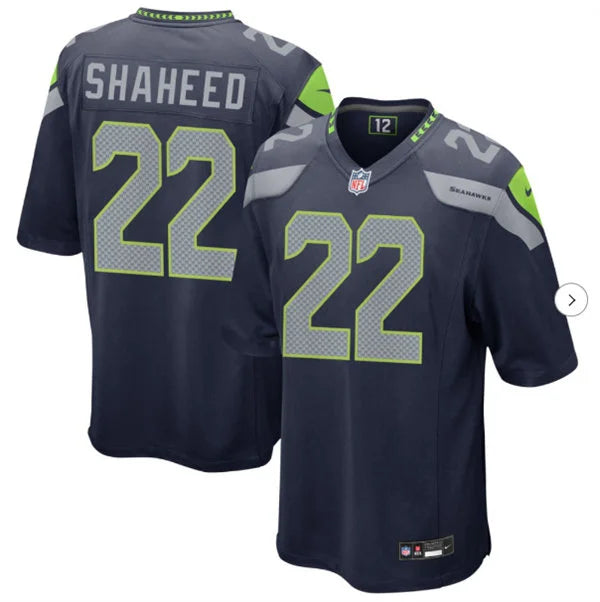 Men’s Seattle Seahawks #22 Rashid Shaheed Nike Navy Vapor F.U.S.E. Limited Jersey