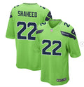 Men’s Seattle Seahawks #22 Rashid Shaheed Nike Neon Green Alternate Vapor F.U.S.E. Limited Jersey