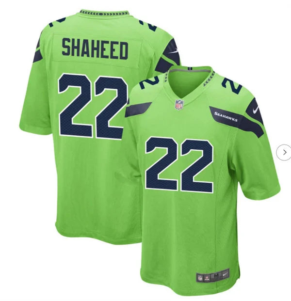 Men’s Seattle Seahawks #22 Rashid Shaheed Nike Neon Green Alternate Vapor F.U.S.E. Limited Jersey