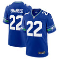 Men’s Seattle Seahawks #22 Rashid Shaheed Nike Royal Throwback F.U.S.E. Limited Jersey