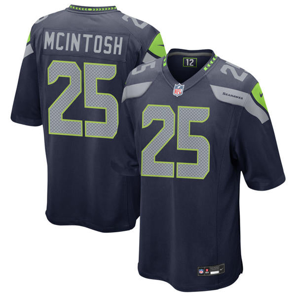 Men’s Seattle Seahawks #25 Kenny McIntosh Nike Navy Team Color Vapor F.U.S.E. Limited Jersey