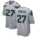 Men’s Seattle Seahawks #27 Tariq Woolen Nike Gray Alternate Vapor Limited Jersey