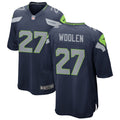 Men’s Seattle Seahawks #27 Tariq Woolen Nike Navy Team Color Vapor Limited Jersey