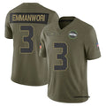 Men’s Seattle Seahawks #3 Nick Emmanwori 2025 Salute to Service Limited Jersey – Olive