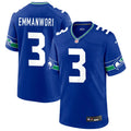 Men’s Seattle Seahawks #3 Nick Emmanwori Nike Royal Throwback F.U.S.E. Limited Jersey