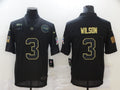 Men’s Seattle Seahawks #3 Russell Wilson Black Alternate Jersey