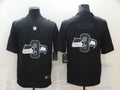 Men’s Seattle Seahawks #3 Russell Wilson Black Authentic Jersey