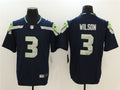 Men’s Seattle Seahawks #3 Russell Wilson Nike College Navy Team Color Vapor Limited Jersey