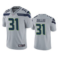 Mens Seattle Seahawks #31 DeeJay Dallas Nike Gray Alternate Vapor Limited Jersey