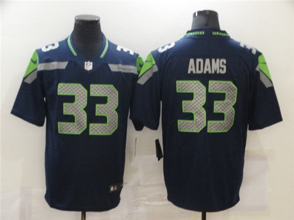 Men’s Seattle Seahawks #33 Jamal Adams Nike College Navy Team Color Vapor Limited Jersey