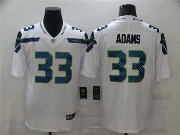 Men’s Seattle Seahawks #33 Jamal Adams Nike White Vapor Limited Jersey