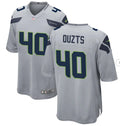 Men’s Seattle Seahawks #40 Robbie Ouzts Nike Gray Alternate Vapor F.U.S.E. Limited Jersey