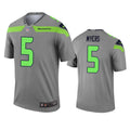 Men’s Seattle Seahawks #5 Jason Myers Grey Nike Inverted Legend Jersey