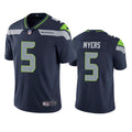 Men’s Seattle Seahawks #5 Jason Myers Nike Navy Team Color Vapor Limited Jersey