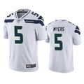 Men’s Seattle Seahawks #5 Jason Myers Nike White Vapor Limited Jersey