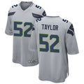 Men’s Seattle Seahawks #52 Darrell Taylor 2023 Nike Gray Alternate Vapor Limited Jersey