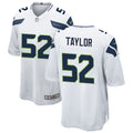 Men’s Seattle Seahawks #52 Darrell Taylor 2023 Nike White Vapor Limited Jersey