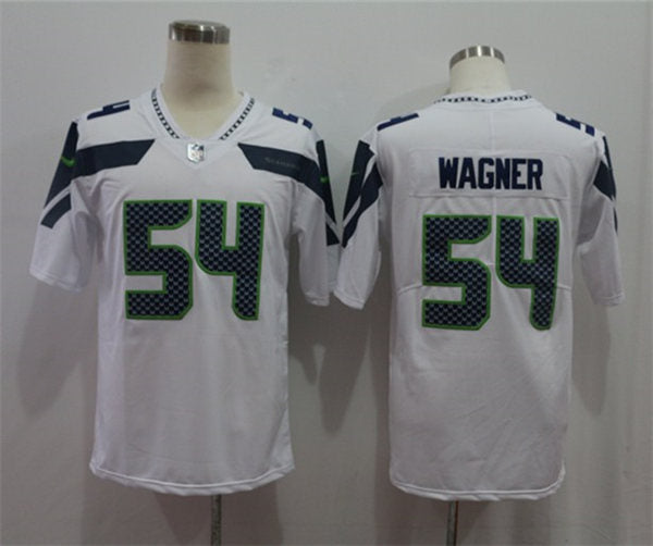 Men’s Seattle Seahawks #54 Bobby Wagner Nike White Vapor Limited Jersey