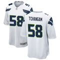 Mens Seattle Seahawks #58 Darrell Taylor Nike White Vapor Limited Jersey