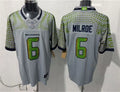 Men’s Seattle Seahawks #6 Jalen Milroe Nike Vapor F.U.S.E. Limited Soundwaves Rivalry Series Jersey