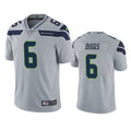 Men’s Seattle Seahawks #6 Quandre Diggs Nike Gray Alternate Vapor Limited Jersey