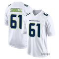 Men’s Seattle Seahawks #61 Jalen Sundell Nike White Tundra Fashion Game Jersey