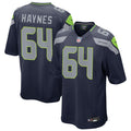 Men’s Seattle Seahawks #64 Christian Haynes Nike Navy Team Color Vapor F.U.S.E. Limited Jersey