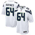 Men’s Seattle Seahawks #64 Christian Haynes Nike White Vapor F.U.S.E. Limited Jersey