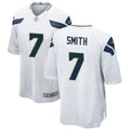 Men’s Seattle Seahawks #7 Geno Smith Nike White Vapor Limited Jersey