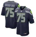 Men’s Seattle Seahawks #75 Anthony Bradford Nike Navy Vapor F.U.S.E. Limited Jersey