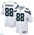Men’s Seattle Seahawks #88 AJ Barner Nike White Vapor F.U.S.E. Limited Jersey