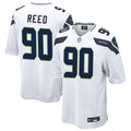 Men’s Seattle Seahawks #90 Jarran Reed Nike White Vapor F.U.S.E. Limited Jersey