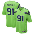Men’s Seattle Seahawks #91 Byron Murphy II Nike Neon Green Alternate Vapor F.U.S.E. Limited Jersey