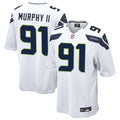 Men’s Seattle Seahawks #91 Byron Murphy II Nike White Vapor F.U.S.E. Limited Jersey