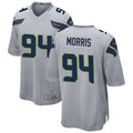 Men’s Seattle Seahawks #94 Mike Morris Nike Gray Alternate Vapor Limited Jersey