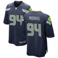 Men’s Seattle Seahawks #94 Mike Morris Nike Navy Team Color Vapor Limited Jersey