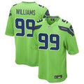Men’s Seattle Seahawks #99 Leonard Williams Nike Neon Green Color Rush Limited Jersey