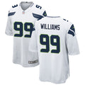 Men’s Seattle Seahawks #99 Leonard Williams Nike White Vapor Limited Jersey