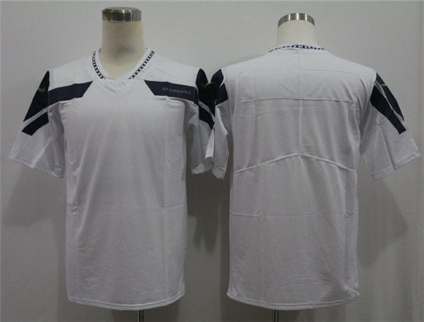Men’s Seattle Seahawks Blank Nike White Vapor Limited Team Jersey
