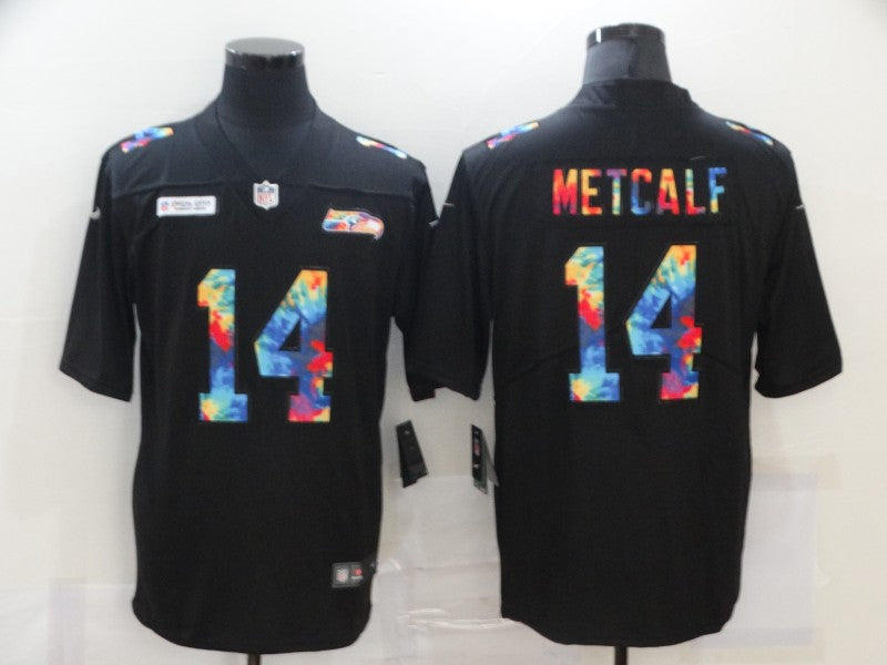 Men’s Seattle Seahawks DK Metcalf #14 Black Jersey