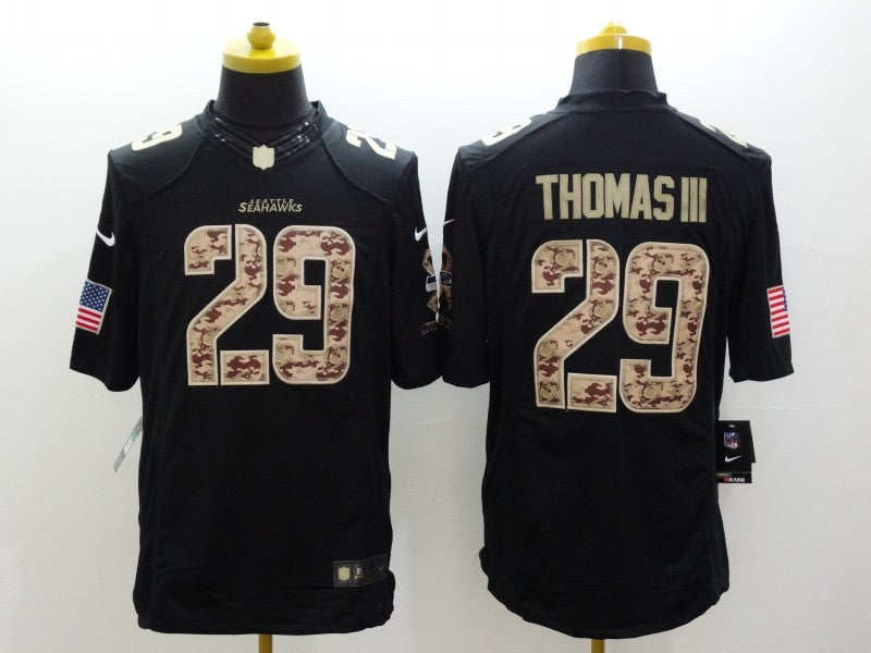 Men’s Seattle Seahawks Earl Thomas III #29 Black Jersey