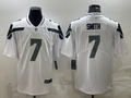 Men’s Seattle Seahawks Geno Smith #7 White Jersey