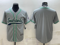Men’s Seattle Seahawks Gray Blank Jersey
