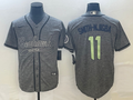 Men’s Seattle Seahawks Jaxon Smith-Njigba #11 Gray Jersey Joint Edition