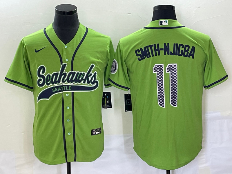 Men’s Seattle Seahawks Jaxon Smith-Njigba #11 Green Jersey Joint Edition
