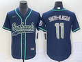 Men’s Seattle Seahawks Jaxon Smith-Njigba #11 Navy Jersey Joint Edition